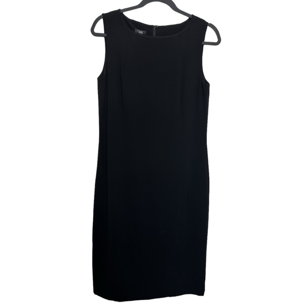 Talbots Black Knee Length Shift Dress Size 8 New with tags Career Work‎ Formal